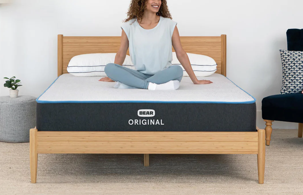 reviewer setting on Bear Original mattress