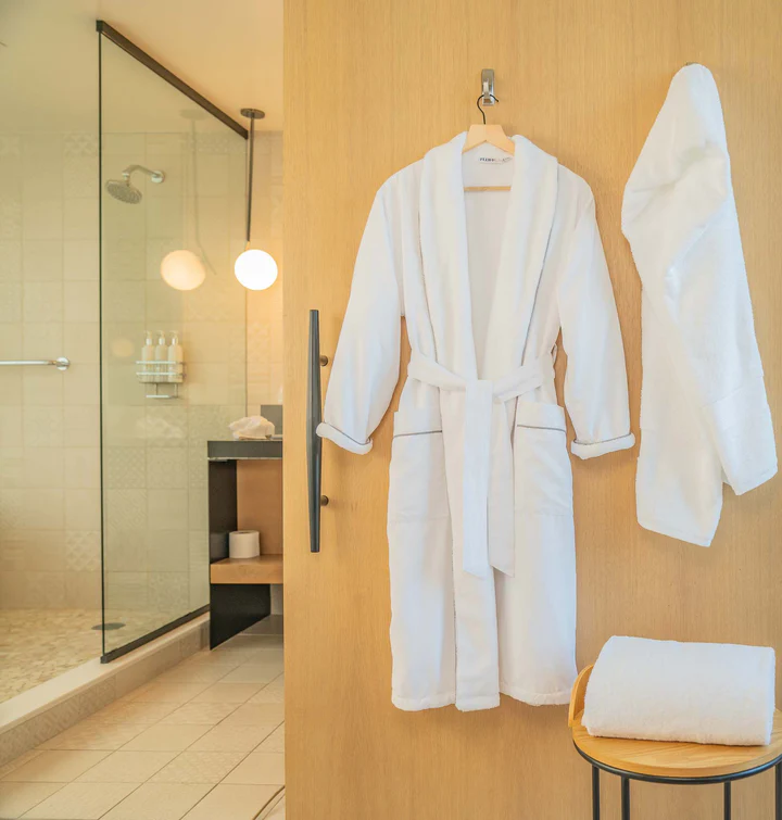 FluffCo hotel bath robe