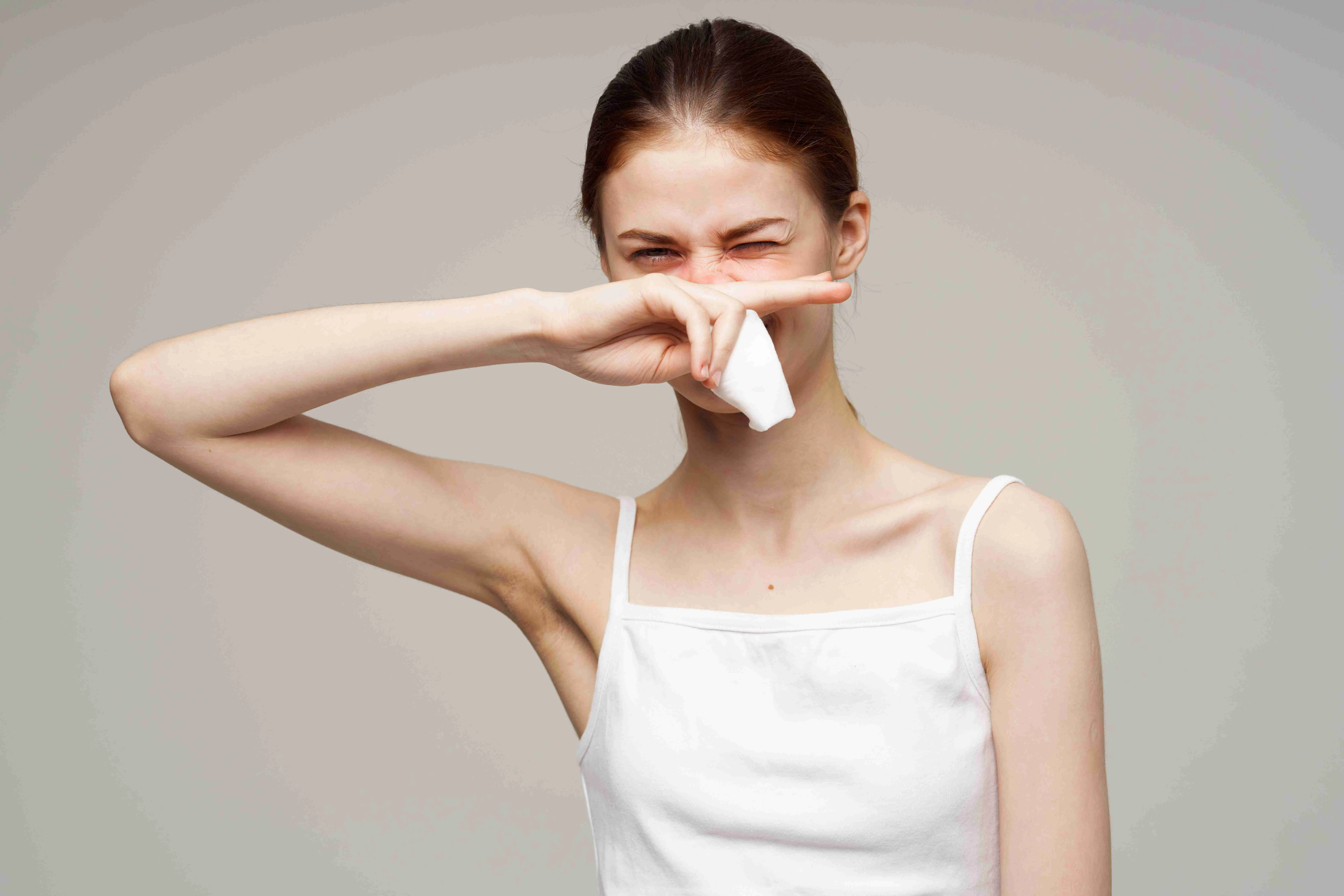 woman flu infection virus health problems close-up