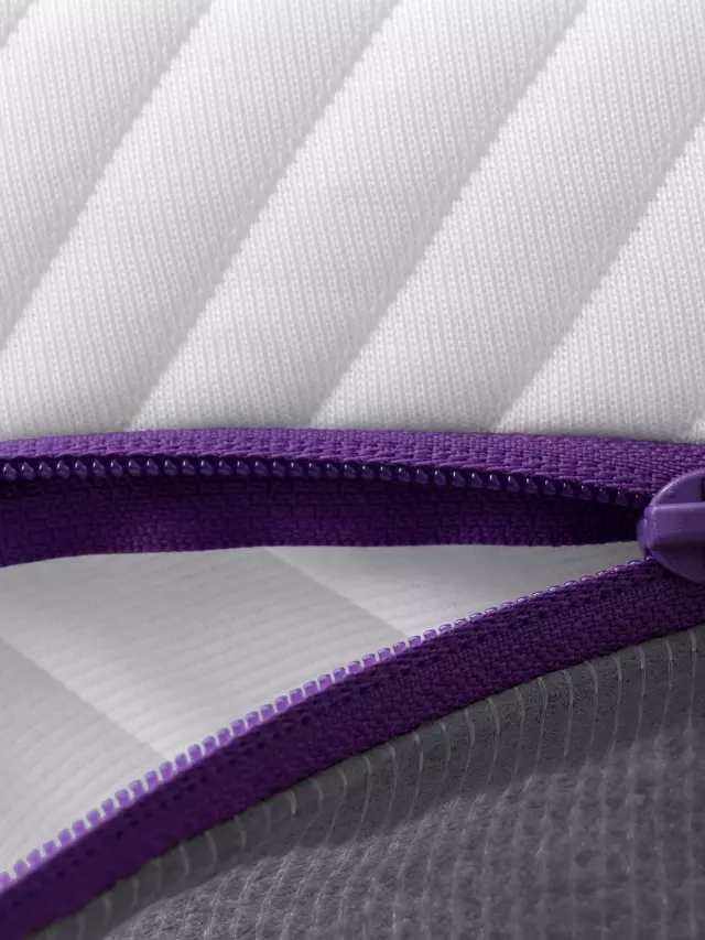 kids purple mattress zipper