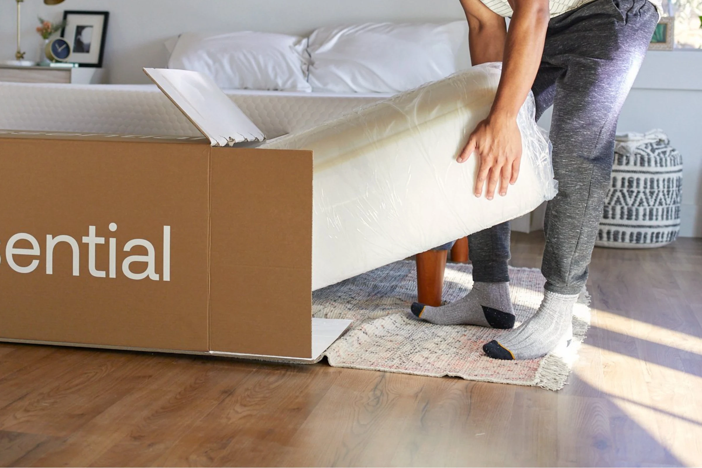 Unboxing the Layla Essential mattress